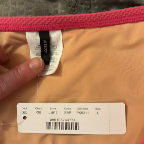 NWT Pink J Crew High Waisted Bikini - Picture 2 of 3